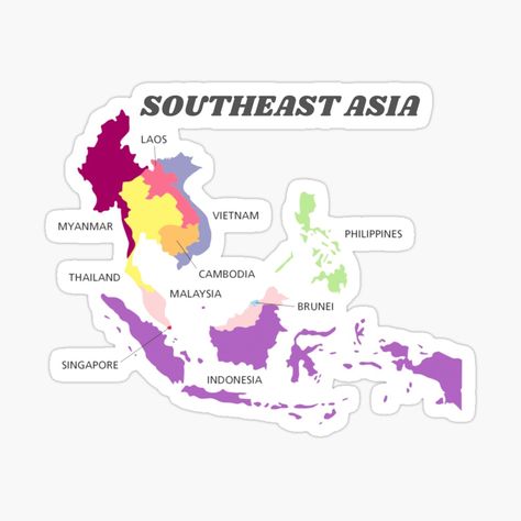 Southeast Asia Map, South East Asia Map, South Asia Map, Laos Vietnam, Map Tattoos, Asia Map, South East Asia, Southeast Asian, South Asia