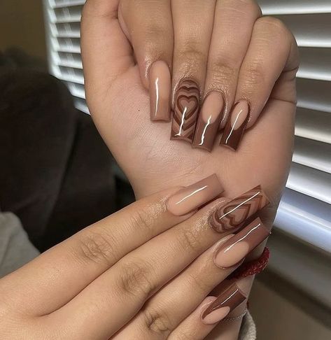 Fall Nails Brown, Nail Art For Short Nails, Art For Short Nails, Nail Art Inspo, Brown Acrylic Nails, Nails Brown, Acrylic Toe Nails, Nail Art Tips, Summer Nail Art