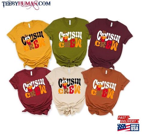 Cousin Crew Thanksgiving Shirt, Matching Family Autumn Tee, Holiday Dinner Shirt Hoodie Unisex Check more at https://teebyhuman.com/product/cousin-crew-thanksgiving-shirt-matching-family-autumn-tee-holiday-dinner-shirt-hoodie-unisex/ Girls Thanksgiving, Cousin Crew, Family Thanksgiving, Fall Tee, Thanksgiving Shirt, Youth Hoodies, Thanksgiving Shirts, Holiday Dinner, Holiday Shirts