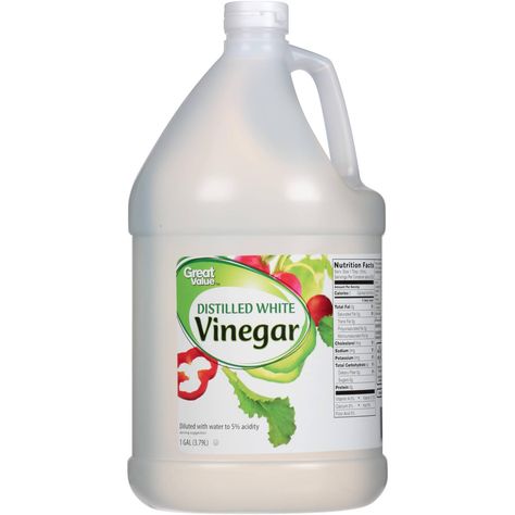 Vinegar is a liquid consisting of about 5-20% acetic acid (CH3COOH), water and other trace chemicals, which may include flavorings. The acetic acid is produced by the fermentation of ethanol by acetic acid bacteria.[1] Vinegar is now mainly used as a cooking ingredient. Historically, as the most easily available mild acid, it had a great variety of industrial, medical and domestic uses, some of which (such as its use as a general household cleanser) are still promoted today. Allergic Rhinitis, Vinegar Uses, Diy Cleaning Solution, Cat Spray, Hard Water Stains, Vinegar And Water, Distilled White Vinegar, Acetic Acid, Cooking Ingredients