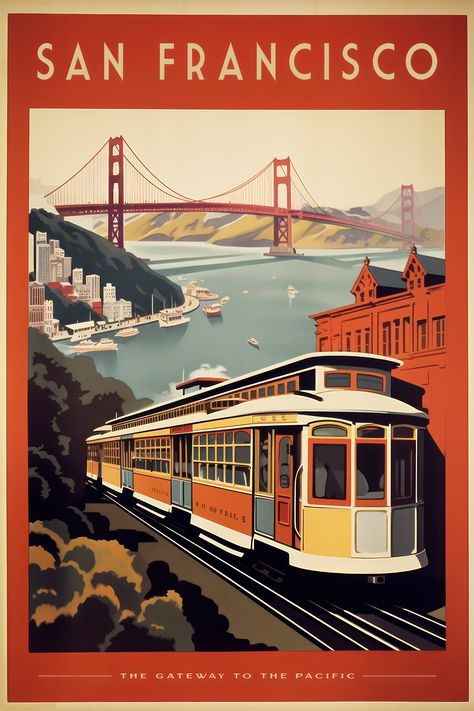 San Francisco Travel Poster, Golden Gate Bridge Art Print, Vintage Travel Art, San Francisco Cityscape, Office Decor, Bedroom Decor, Pop Art, Golden Gate Bridge tourist poster, San Francisco home decor, Golden Gate Bridge souvenir, San Francisco travel decor, Fine Art Print, Modern Travel Art, Printable Travel Art, Large Wall Art, Living Room Decor, Retro Wall Ar San Francisco Vintage Poster, San Francisco Aesthetic Poster, San Francisco Travel Poster, Retro Pop Art Vintage Posters, San Francisco Illustration, Living Room Decor Retro, San Francisco Postcard, Tourist Poster, Retro San Francisco