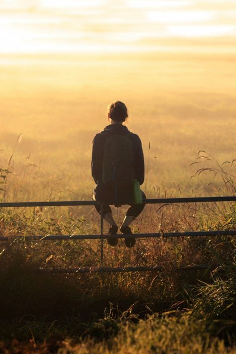 As the Self is all-pervasive, it has no particular place for solitude. The state of being free from mental concepts is called dwelling in solitude.      — Ramana Maharshi Fields Of Gold, Quiet Moments, 인물 사진, Country Life, Farm Life, Country Girls, Character Inspiration, Fence, In This Moment