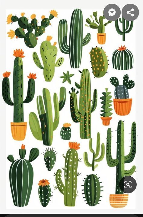 Succulent Art Drawing, Cactus Drawings, Cactus Crafts, Cactus Coasters, Cactus Graphic, Rock Cactus, Cactus Paintings, Snack Cart, Cactus Ceramic