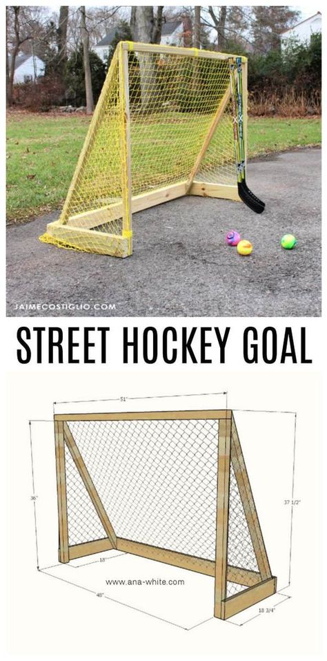 Soccer Rebounder, Hockey Nets, Hockey Goal, Hockey Goals, Goal Net, Wood Projects Plans, Street Hockey, Wood Projects For Kids, Woodworking Projects For Kids