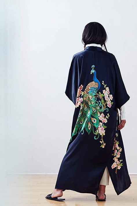 Long Silk Robe, Zodiac Boots, Silk Robe Long, Linen Kimono, Kimono Robes, Silk Kimono Robe, Kimono Wrap, Silk Robe, Print Kimonos