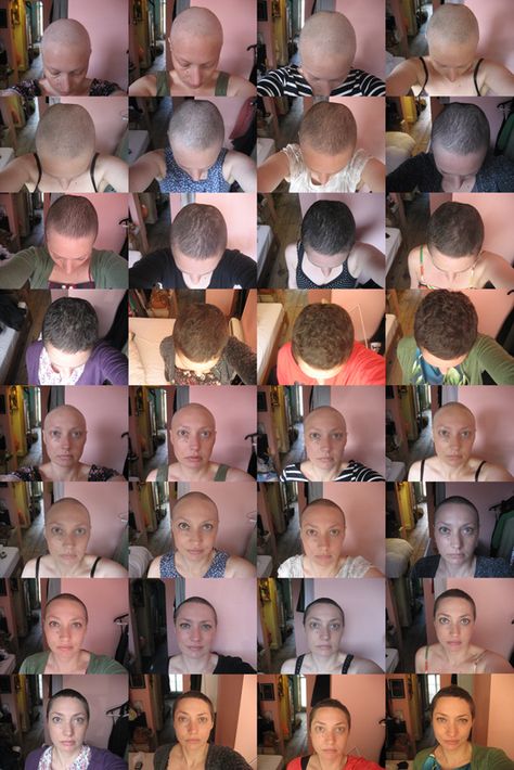 Growing Out Hair After Chemo, Hair Growth Post Chemo, Barber Poster, Hair Growth After Chemo, Hair Stages, Bald Head Women, Chemo Hair, Hair Evolution, Haircut Pictures