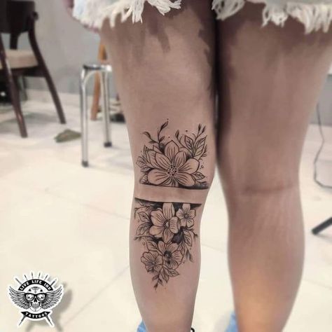 Back Of Shin Tattoo Women, Lower Back Leg Tattoos Women, Floral Calf Tattoos For Women, Side Of Calf Tattoos For Women, Unique Calf Tattoos, Leg Tattoos Women Knee, Half Leg Sleeve Tattoo Calf, Lower Calf Tattoo Women, Calve Tattoos For Women