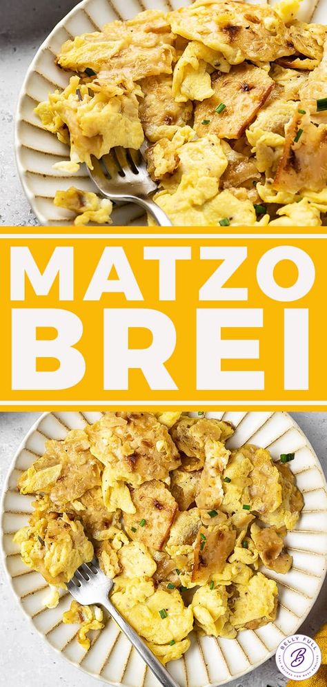 Matzo Brei Recipes, Passover Breakfast Recipes, Scrambled Egg Recipes Healthy, Matzah Brei, Matzo Brei, Egg White Recipes, Tv Recipes, Fluffy Scrambled Eggs, Healthy And Unhealthy Food