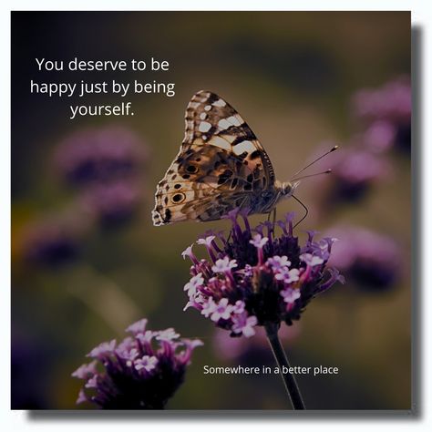 You deserve to be happy just by being yourself. Deserve To Be Happy, Being Yourself, Self Care Bullet Journal, To Be Happy, You Deserve, Be Happy, Bullet Journal, Quotes, Quick Saves