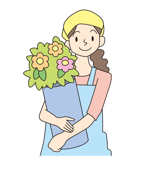 Florist - Flashcard Florist Drawing, Friends 2, Grade Book, 2019 Calendar, Art Drawings For Kids, Journal Ideas, Florist, Vault Boy, Art Drawings