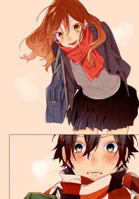 Horimiya Manga Colored, Hori X Miyamura, 3 Anime Best Friends Icons, Alita Battle Angel Manga, Tohsaka Rin, Shojo Anime, Academia Wallpaper, Best Anime Couples, Cute Couple Art