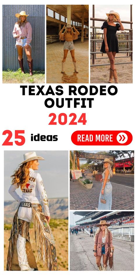 Celebrate the rich heritage of the Texas rodeo with outfits that are as diverse as its audience. Our texas rodeo outfits for black women feature bold, vibrant designs that command attention, while our classy and chic selections offer a more understated elegance. From winter warmth to summer cool, find your perfect rodeo ensemble that speaks to your unique style. Outfits For Rodeo Women, Western Wear Women's Outfits, Elevated Cowgirl Outfit, Bougie Cowgirl Outfits, Spring Rodeo Outfit, Summer Outfits With Cowboy Boots, What To Wear To A Rodeo Summer, Womens Rodeo Outfits, Summer Rodeo Outfits For Women