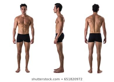 Back View Body Reference, Male Front View Reference, Side Profile Full Body Reference, Bodybuilder Back, Male Model Body, Full Body Reference, Mode Poses, 남성 근육, Male Pose