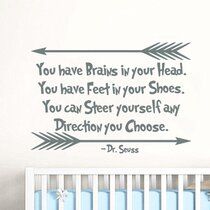 Belvedere Designs LLC Everyone Seeking Finds Wall Quotes™ Decal | Wayfair Dr Suess Nursery, Dr Seuss Nursery, House Dr, Stairway Decorating, Seuss Classroom, Dr Seuss Quotes, Seuss Quotes, Dr House, Flower Wall Decals