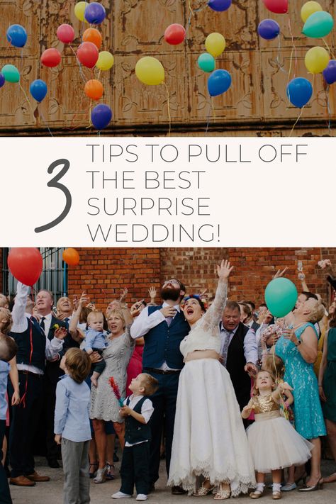 How To Throw A Surprise Wedding, Surprise Wedding Ideas How To Plan A, How To Plan A Surprise Wedding, Surprise Wedding Ceremony, Surprise Wedding Ideas, New Wedding Ideas, Surprise Wedding, Dream Wedding Ideas, Wedding Aesthetic