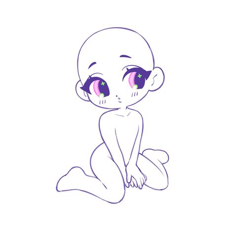 Chibi Drawings Base, Free Ych Base, Cute Base Pose, Chibi Art Style Base, Chibi Sitting Pose Reference, Chibi Sitting Pose, Sitting Chibi, Chibi Sitting, Coffee Draw