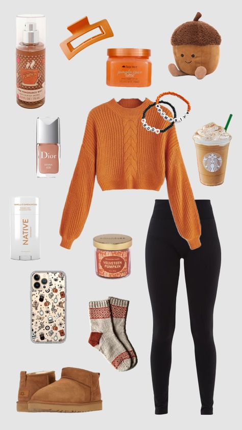 October Outfits, Preppy Fall Outfits, Fall Beauty, Preppy Fall, Fall Fit, Casual Preppy Outfits, Halloween Orange, Cute Lazy Day Outfits, Cute Outfits For School