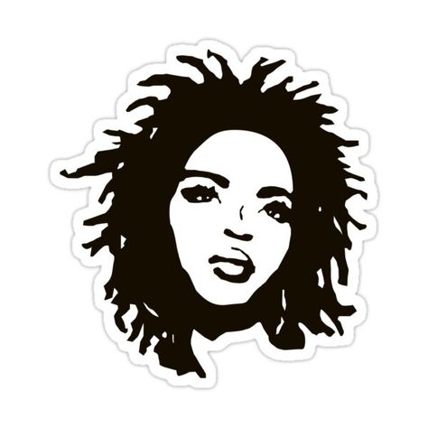 Decorate laptops, Hydro Flasks, cars and more with removable kiss-cut, vinyl decal stickers. Glossy, matte, and transparent options in various sizes. Super durable and water-resistant. Drawing of Ms. Lauryn Hill on the album cover of her icon album: "The Miseducation of Lauryn Hill". Transparent version of the face. Lauryn Hill Silhouette, Lauryn Hill Record, Lauryn Hill The Miseducation, Miseducation Of Lauryn Hill Album Cover, Lauryn Hill Sticker, Lauryn Hill Shirt, Lauryn Hill Album Cover, Lauren Hill Tattoo, Lauryn Hill Drawing