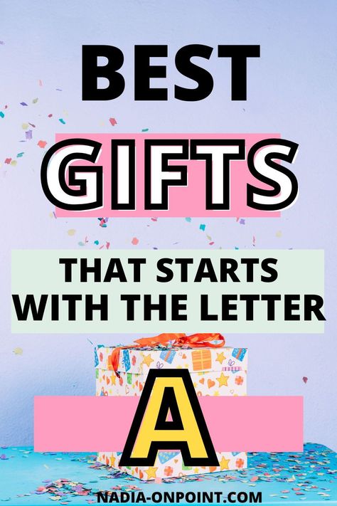 Alphabet Gift Ideas! Here you will find some of the best gift ideas that starts with letter a. gifts with letter a | gifts beginning with the letter a | gifts that start with a letter | gifts start with letter a | gifts with letter a | aesthetic letter gifts. Letter A Gift Ideas. Gifts That Start With A, A Aesthetic Letter, Letter A Aesthetic, Goft Ideas, Avocado Gifts, Aesthetic Letter, Alphabet Birthday, Alphabet Gifts, Astrology Books