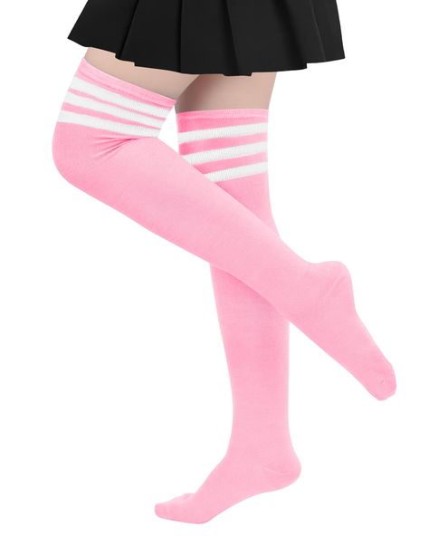 Thigh Socks, Thigh High Stocking, Essential Fashion, Sporty Fashion, Skirts Long, Costume Inspo, Over The Knee Socks, Thigh High Socks, Shorts Skirts