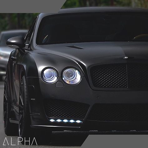 Be the boss.  #WolfPack  www.AlphaFitnessUk.co.uk Black Bentley, Blacked Out Cars, Bentley Suv, Matte Black Cars, Bentley Rolls Royce, Black Beast, Luxury Boat, Bentley Mulsanne, Bentley Motors