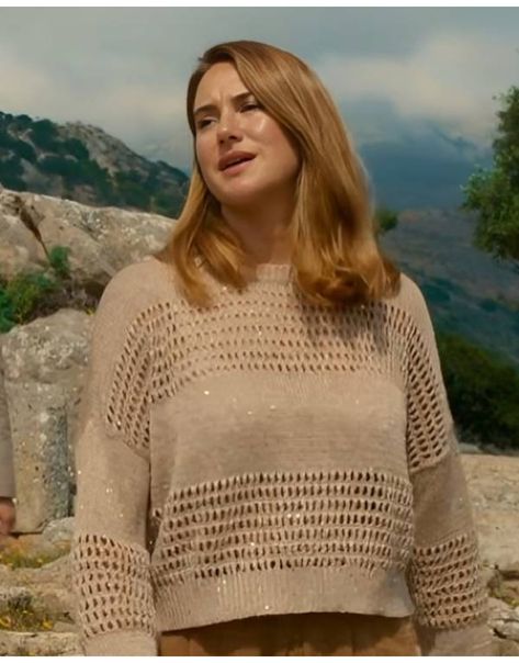 Shailene is recognized for her down-to-earth manner and has publicly discussed her interests.Woodley looks stunning in the Killer Heat 2024 Shailene Woodley Sweater, which is beige and worked. Knit fabric is inherently elastic, meaning it can stretch and recover, making it suitable for a variety of outfits. It often has a silky and smooth texture that feels well against the skin. Shayleen Woodley, Pink Ladies Jacket, Stylish Sweater, Shailene Woodley, Stylish Sweaters, Satin Jackets, Of Outfits, Down To Earth, Brown Jacket