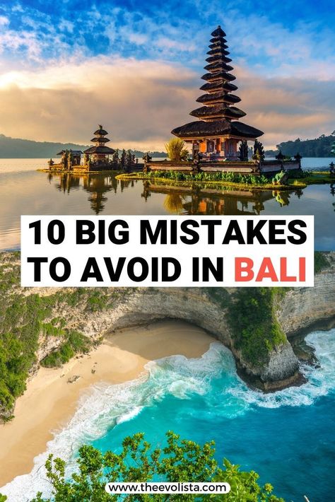 10 Big Mistakes To Avoid When Planning A Trip To Bali | Best time to go to Bali | Bucket list locations in Bali | How many days to stay in Bali | Tips and tricks for traveling to Bali | Bali travel guide | Where to go in Bali | Best things to see in Bali | Bali itinerary | Where to stay in Bali | Food to eat while in Bali | Important things to pack for Bali | What to wear in Bali | Bali photography | Ubud | Nusa Penida | Canggu | Uluwatu #Bali #indonesia  #traveltips Bali Places, Lovina Bali, Bali Photography, Bali Bucket List, Trip To Bali, Bali Trip, Bali Itinerary, Gili Air, Voyage Bali