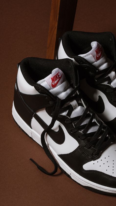 Nike Dunk High 'Panda' releases Tuesday, 7/27. Link in bio to enter the draw. Enter Draw: https://feature.com/collections/current-releases Nike Dunk High Outfit, Dunk High Outfit, Christmas Nike, Dunks Outfit, Shoes Wallpaper, Shoes Outfit Fashion, Nike Shoes Jordans, High Heel Sneakers, Nike Dunk High