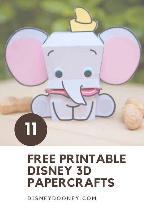 11 Free Printable Disney 3D Character Crafts #disneyfamily #disneycrafts #papercrafts #disneydooney #disneyparks #disneyland Diy Paper Decorations, Foamiran Flowers, Disney Paper Dolls, Paper Decorations Diy, Free Printable Crafts, Disney Printables, Disney Dooney, Papercraft Printable, Disney Things