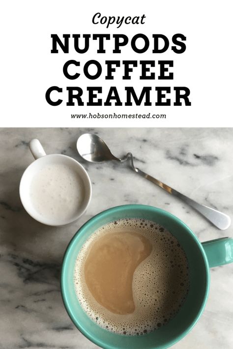 Nutpods Copycat: Dairy Free Coffee Creamer Homemade Coffee Creamer Recipe, Dairy Free Coffee Creamer, Non Dairy Coffee Creamer, Dairy Free Creamer, Powder Coffee Creamer, French Vanilla Creamer, Dairy Free Coffee, Vanilla Coffee Creamer, Homemade Coffee Creamer