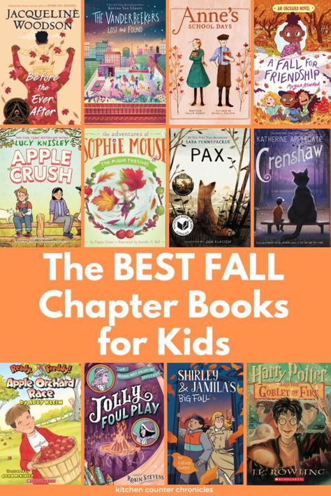 Fall Read Aloud Chapter Books, Autumn Books For Kids, Fall Chapter Books For Kids, Fall Books For Kids, Fall Books To Read, Read Aloud Chapter Books, Moon Books, Fall In Love With Reading, Kids Chapter Books