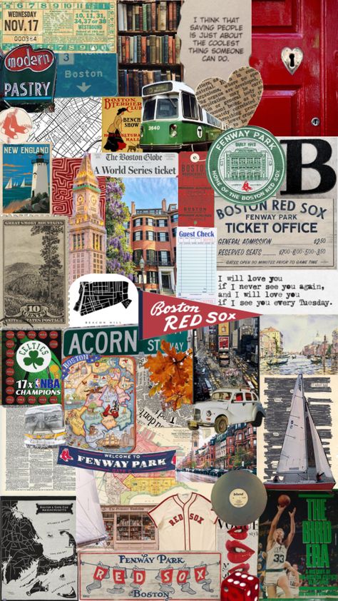 Boston Wallpaper, Boston In The Fall, Boston Aesthetic, Boston Print, Boston Usa, New Yorker Covers, Dorm Wall Decor, Dorm Posters, Boston Sports