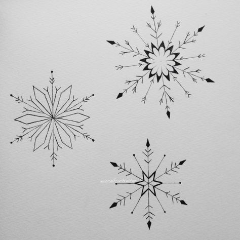 Snowflake Tattoos, Tumblr Tattoo, Snowflake Tattoo, Lotusblume Tattoo, Winter Tattoo, Snow Flake Tattoo, Snowflakes Drawing, Spina Bifida, Disney Tattoo