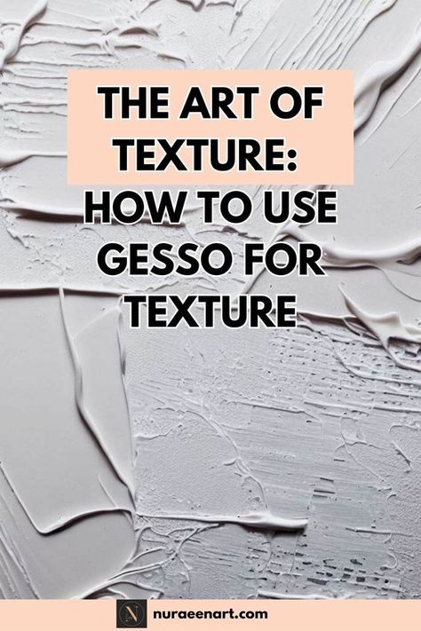 Transform your canvas into a textured wonderland with the magic of gesso! Uncover the secrets of texture creation as you learn how to utilize gesso to achieve unique and tactile effects. Adding Texture To Paintings, Watercolor On Plaster, How To Make Mixed Media Art, Painting With Gesso Texture, How To Use Gesso On Canvas, Creating Texture On Canvas, How To Add Texture To Acrylic Paintings, Gesso Painting Texture, Gesso Art On Canvas