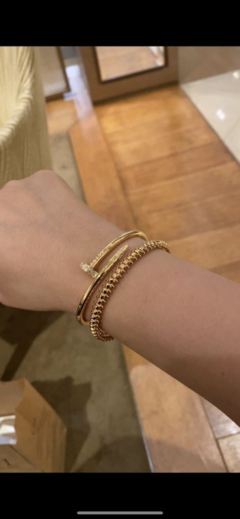 Cartier Juc Bracelet Stack, Cartier Stack, I Am In Love, Stacked Jewelry, Brand Me, Am In Love, Cartier Love Bracelet, Bracelet Stack, Cartier