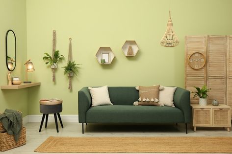 Colors that Go with Lime Green - Foter Lime Green Rooms, Green Color Names, Lime Green Walls, Living Room Color Combination, Yellow Planter, Room Color Combination, Living Room Wall Color, Room Wall Colors, Lime Color