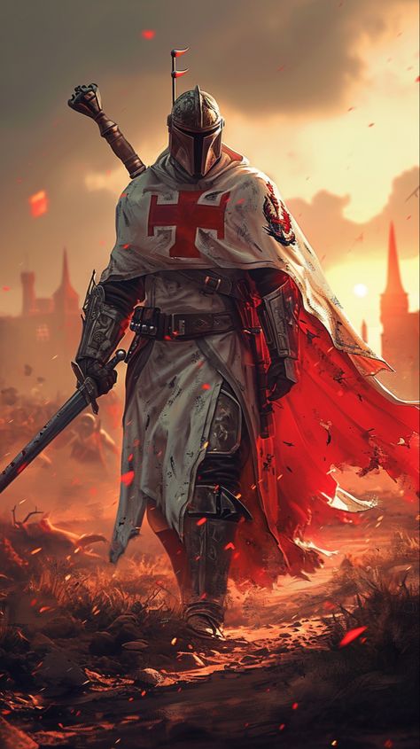 Fusing mandalorians with ancient warriors Christian Warrior Art, Crusaders Knights, Space Marine Legions, Crusader Wallpaper, Knight Crusader, Temple Knights, Holy Knight, Templar Knights, Templar Knight