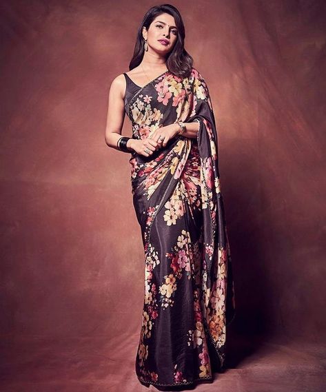 Sabyasachi Lehenga Bridal, Film Thriller, Sabyasachi Sarees, Models Style, Preity Zinta, Floral Saree, Simple Sarees, Saree Trends, Saree Look