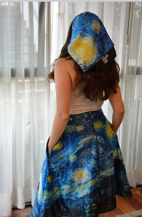 Starry Night Dress, Arte Van Gogh, The Starry Night, Van Gogh Art, Starry Night Van Gogh, Stylish Party, Grad Dresses, Custom Dresses, Van Gogh