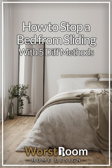 How to Stop a Bed from Sliding With 5 Diff Methods Sliding Bed, No Bed, Bed Bedding, Bed With Slide, Bed Springs, Adjustable Beds, Spring Diy, Metal Beds, The Hospital