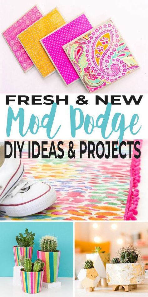 Mod Podge Ideas, Mod Podge Diy, Exterior Flooring, Ceiling Door, Mod Podge Projects, Craft Organization Diy, Diy Mod Podge, Mod Podge Crafts, Decoupage Diy