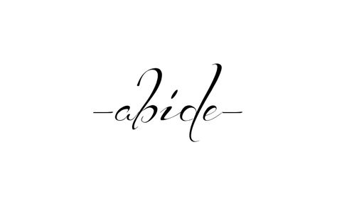 Tattoo Name -abide- using the font style Before the Rain Regular Abide In Me Tattoo, Abide Tattoo Fonts, Abide Tattoo Vines, Abide Tattoos, Scripture Tattoos, Name Creator, Own Tattoo, Create Your Own Tattoo, Tattoo Name