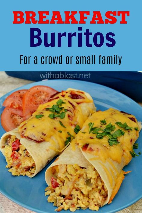 Whether you’re feeding a crowd or only a few family members, these very tasty Breakfast Burritos are ideal for brunches #Breakfast #Brunch #Burritos Easy Breakfast Burritos, Breakfast Enchiladas, Breakfast Sandwich Recipes, Large Group Meals, Tasty Breakfast, Easy Drink Recipes, Breakfast Burritos, Quick Dinner Recipes, Feeding A Crowd