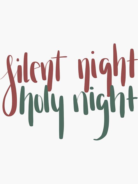 Silent Night Holy Night, Business Products, Holy Night, Silent Night, Sticker Design, Small Business, For Sale, Sticker Designs