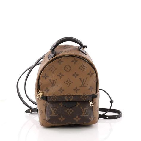 Louis Vuitton Palm Springs cloth backpack Backpack Outfit, Authentic Louis Vuitton, Monogram Canvas, Palm Springs, Leather Backpack, Fashion Backpack, Bag Making, Spring Outfits, Louis Vuitton