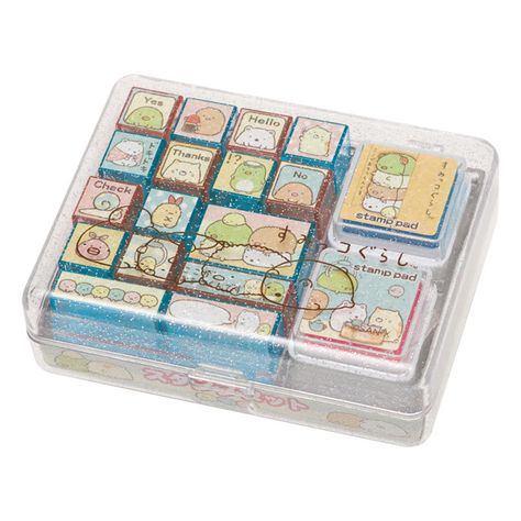 Sumikko Gurashi Stamp Kawaii Collection, Stationary Craft, Miniature Knitting, Cool School Supplies, Sumikko Gurashi, School Things, Fantasy Collection, Anime Food, Cute Notes