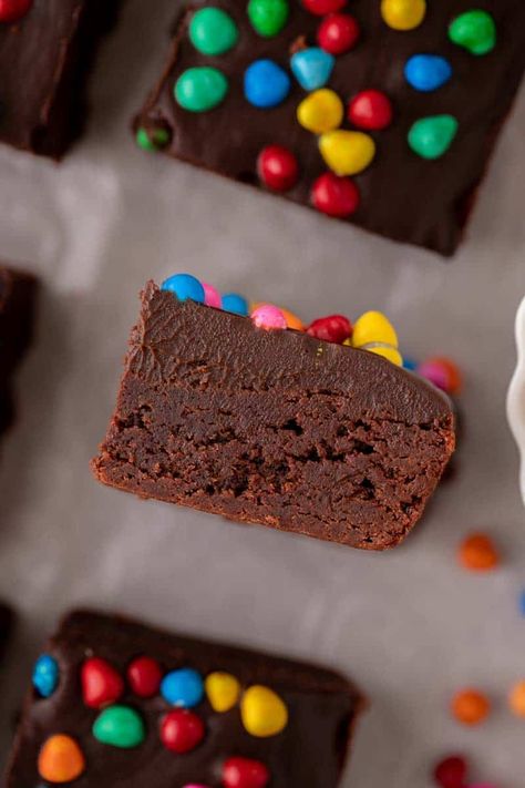 Cosmic Brownies Recipe, Homemade Cosmic Brownies, Cosmic Brownies, Recipe Tiktok, Chocolate Ganache Frosting, Little Debbie, Measuring Ingredients, Candy Sprinkles, Homemade Brownies