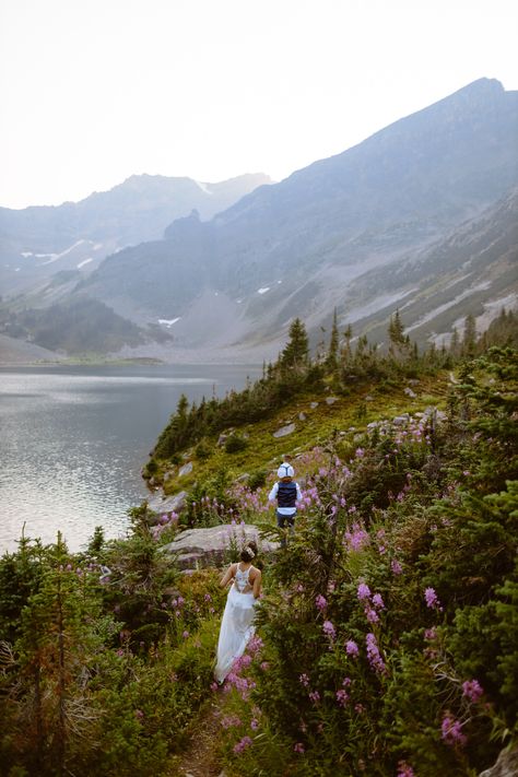 Banff National Park Wedding, Banff Photography, Nature Elopement, Banff Elopement, Marriage Officiant, Vision 2023, Bride Vibes, Summer Wedding Photos, Adventurous Elopement