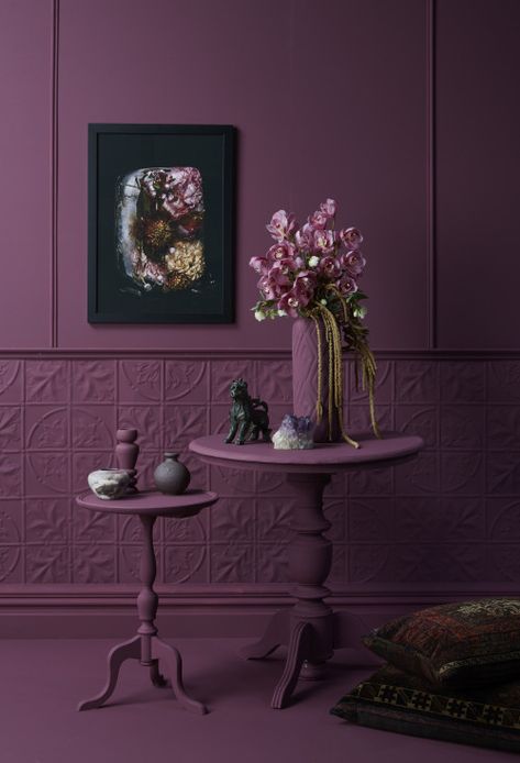 5 perfect ways to go purple | Habitat by Resene Jewel Tone Purple, Houses Inside, Purple Room, Purple Interior, Purple Rooms, Purple Decor, Purple Paint, Black Bedroom, Purple Home