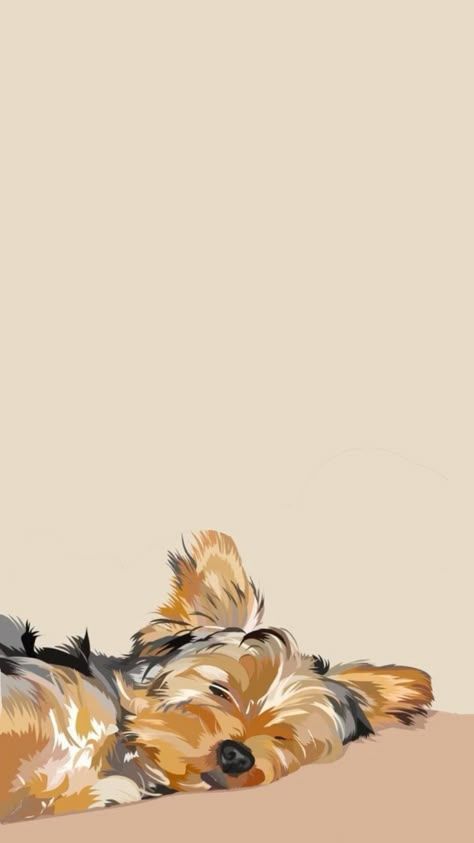 Yorkie Wallpaper Iphone, Dog Aesthetic Wallpaper, Yorkie Wallpaper, Yorkie Drawing, Yorkie Tattoo, Dog Phone Wallpaper, Pet Portrait Tattoos, Yorkie Art, Dog Wallpaper Iphone